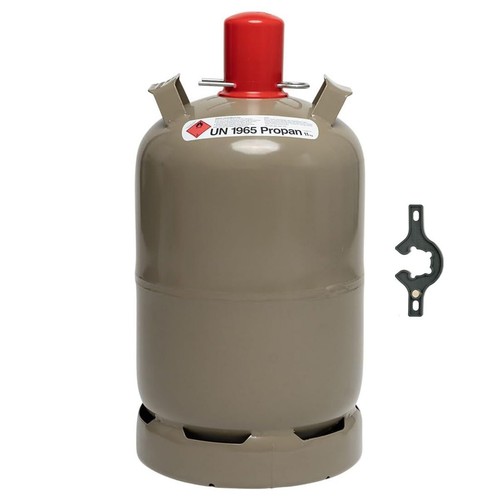 Gasflasche 11kg grau - , leer